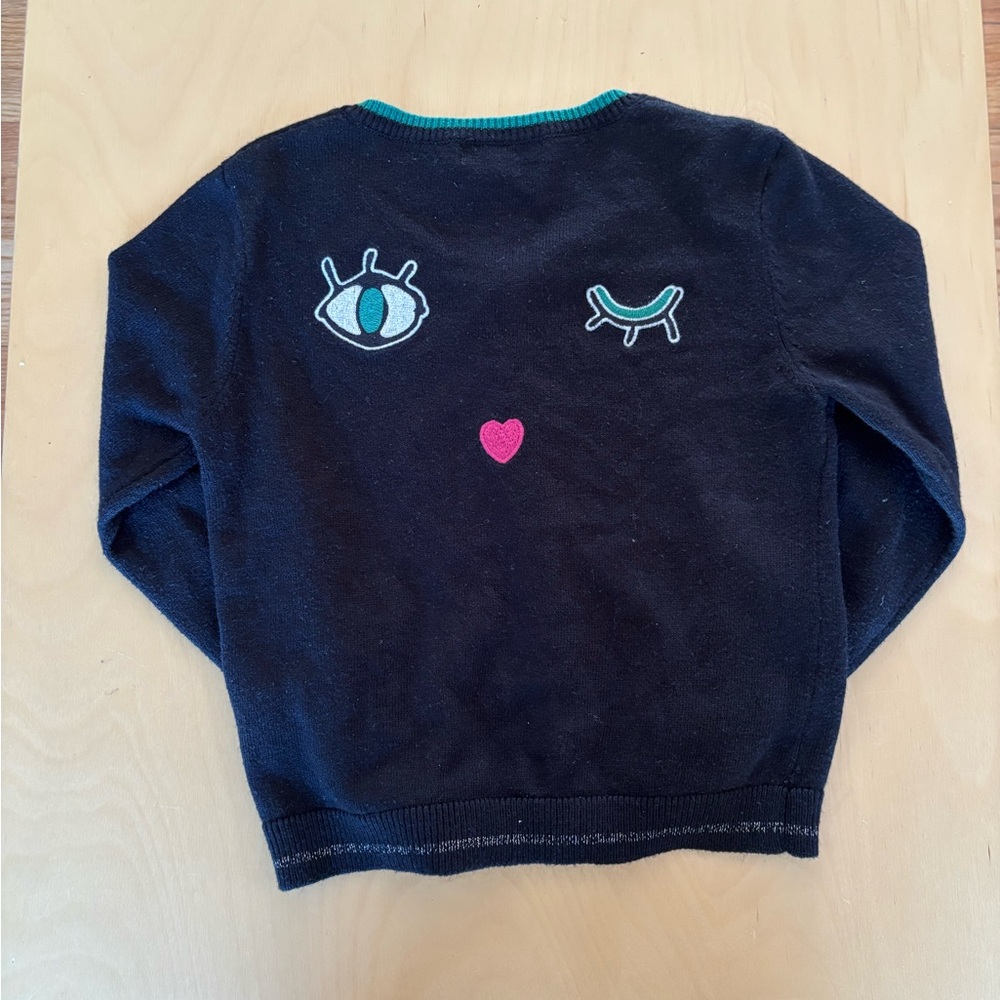 Catimini Black cardigan girls size 6 yrs‎ old